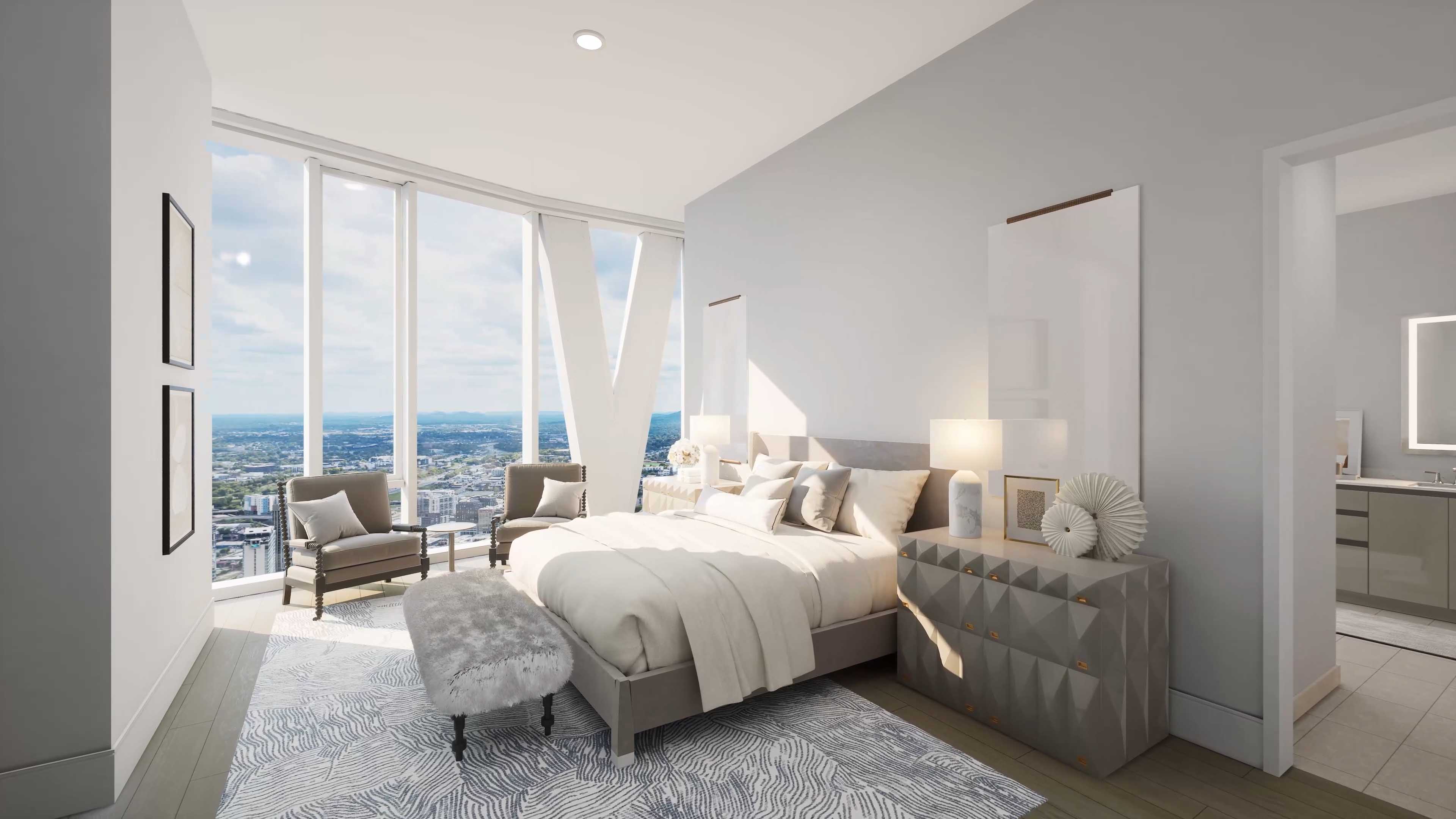 Penthouse primary suite
